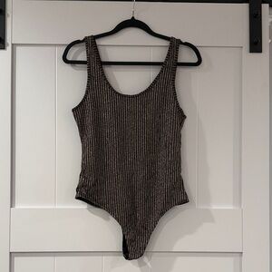 Striped womens bodysuit